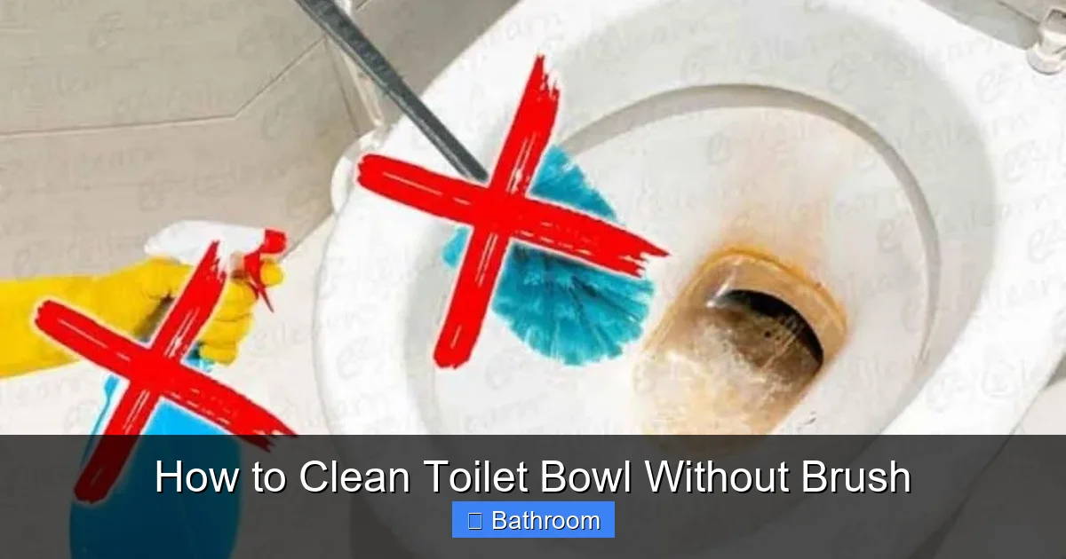 How to Clean Toilet Bowl Without Brush