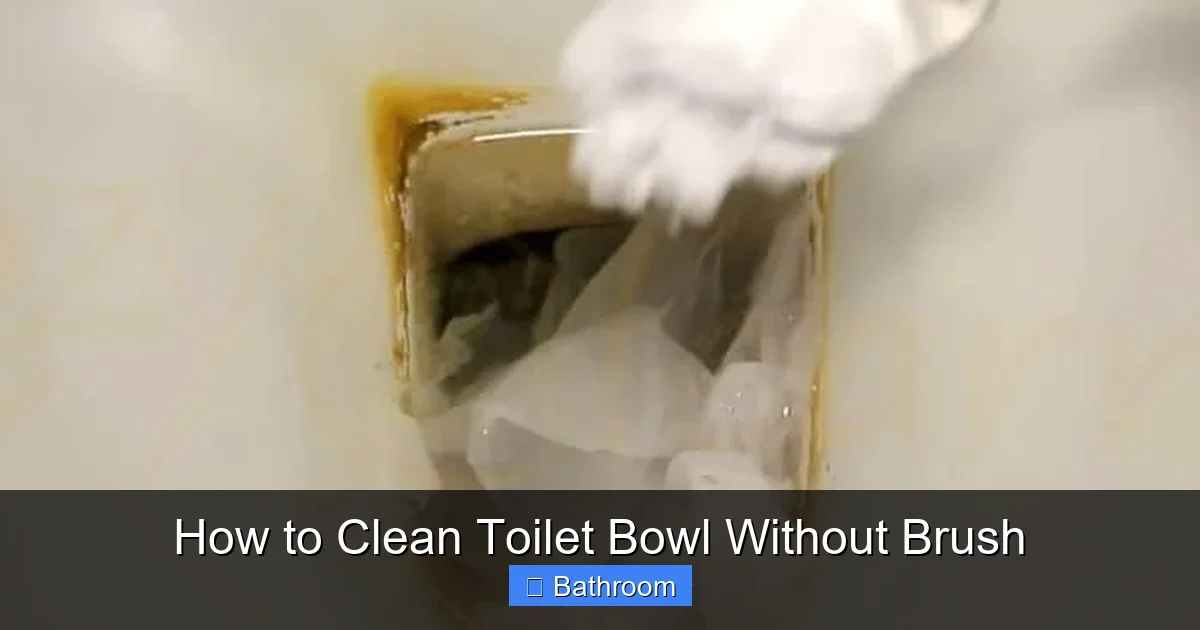 How to Clean Toilet Bowl Without Brush