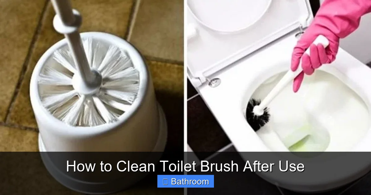 How to Clean Toilet Brush After Use