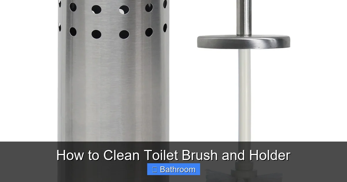 How to Clean Toilet Brush and Holder