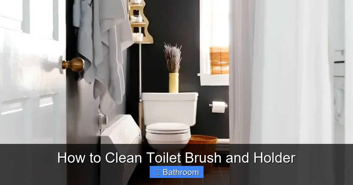 How to Clean Toilet Brush and Holder