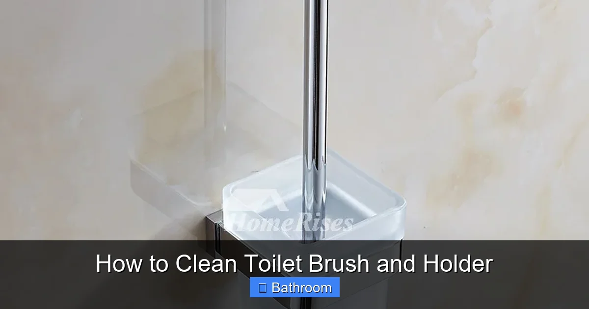 How to Clean Toilet Brush and Holder