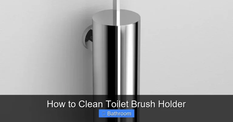 How to Clean Toilet Brush Holder