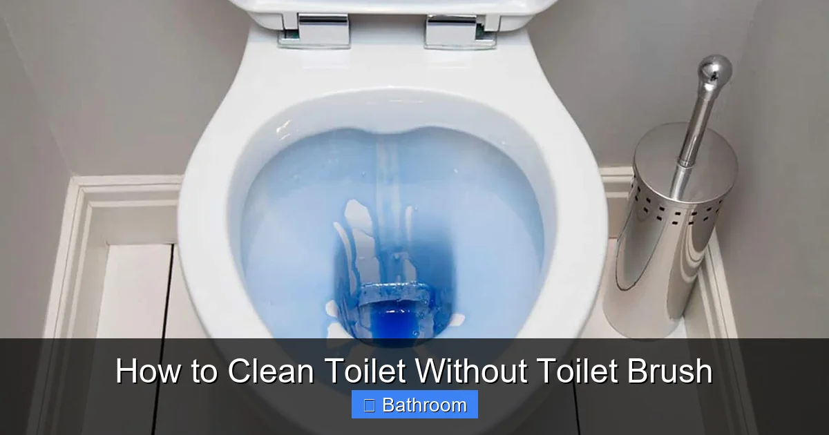 How to Clean Toilet Without Toilet Brush