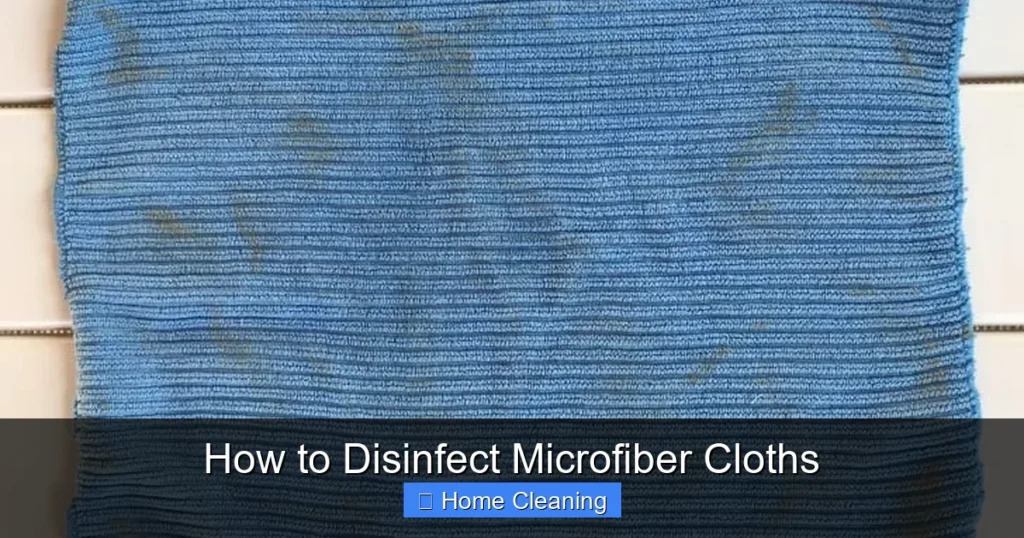 How to Disinfect Microfiber Cloths