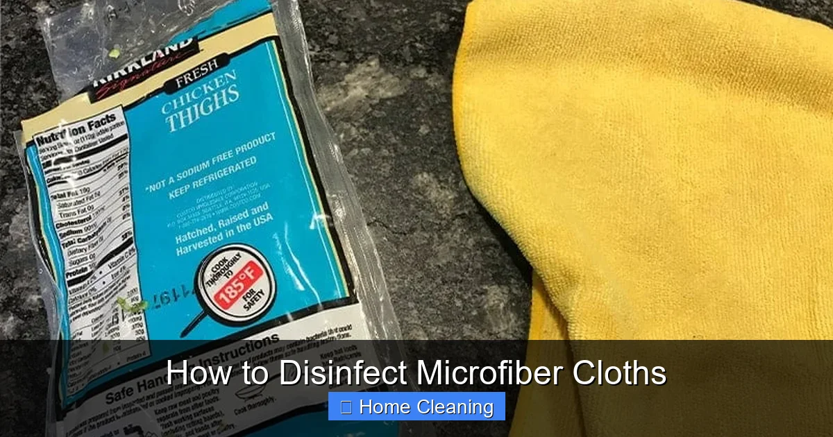 How to Disinfect Microfiber Cloths