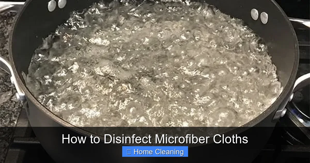 How to Disinfect Microfiber Cloths