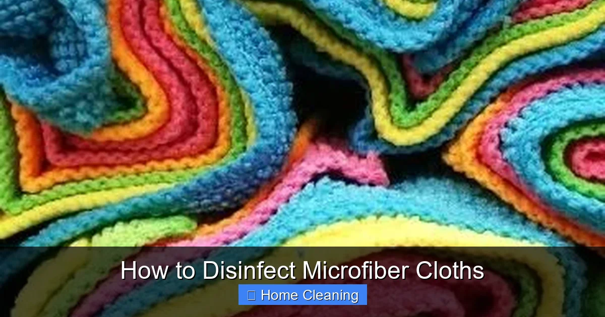 How to Disinfect Microfiber Cloths