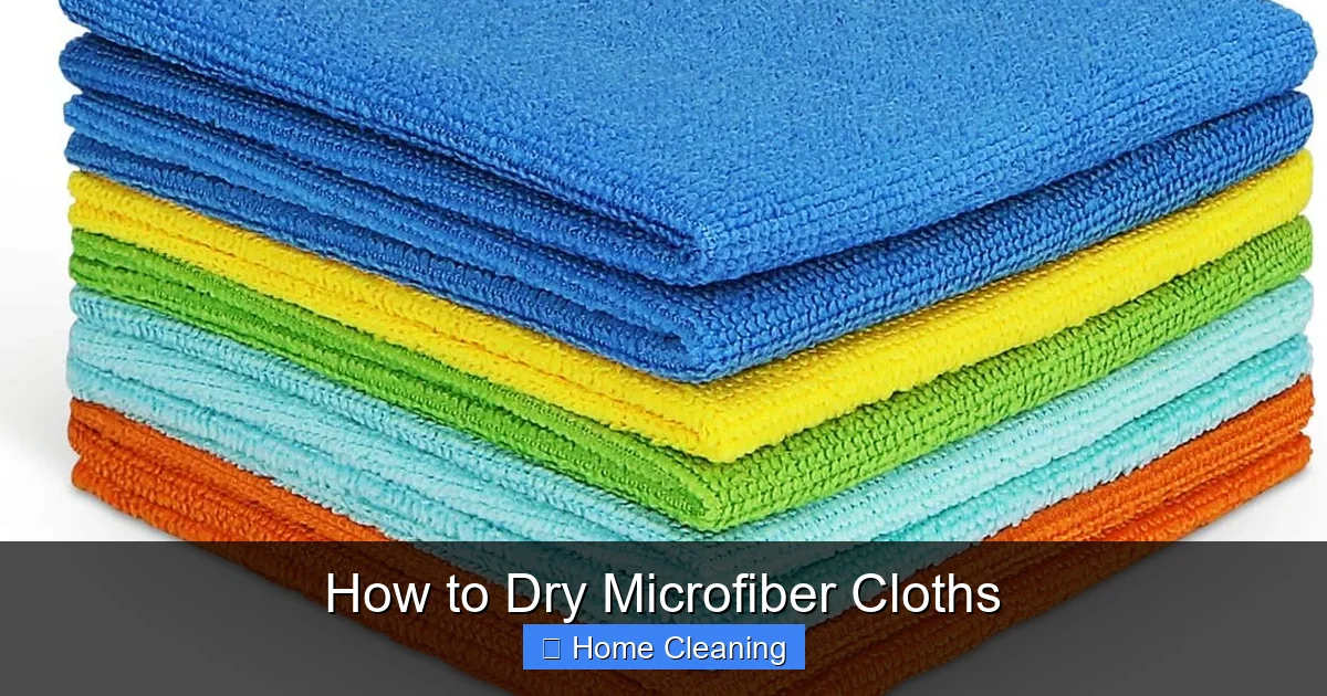 How to Dry Microfiber Cloths