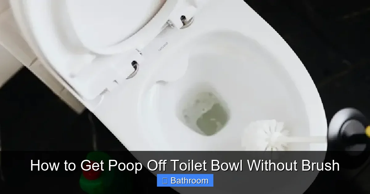 How to Get Poop Off Toilet Bowl Without Brush