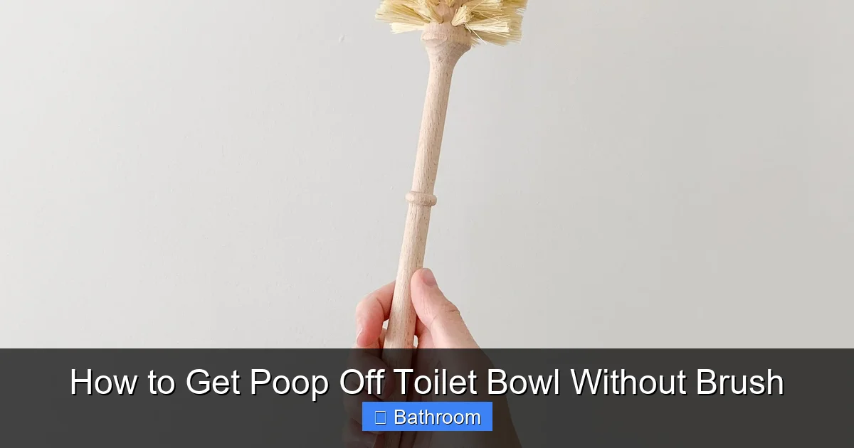 How to Get Poop Off Toilet Bowl Without Brush