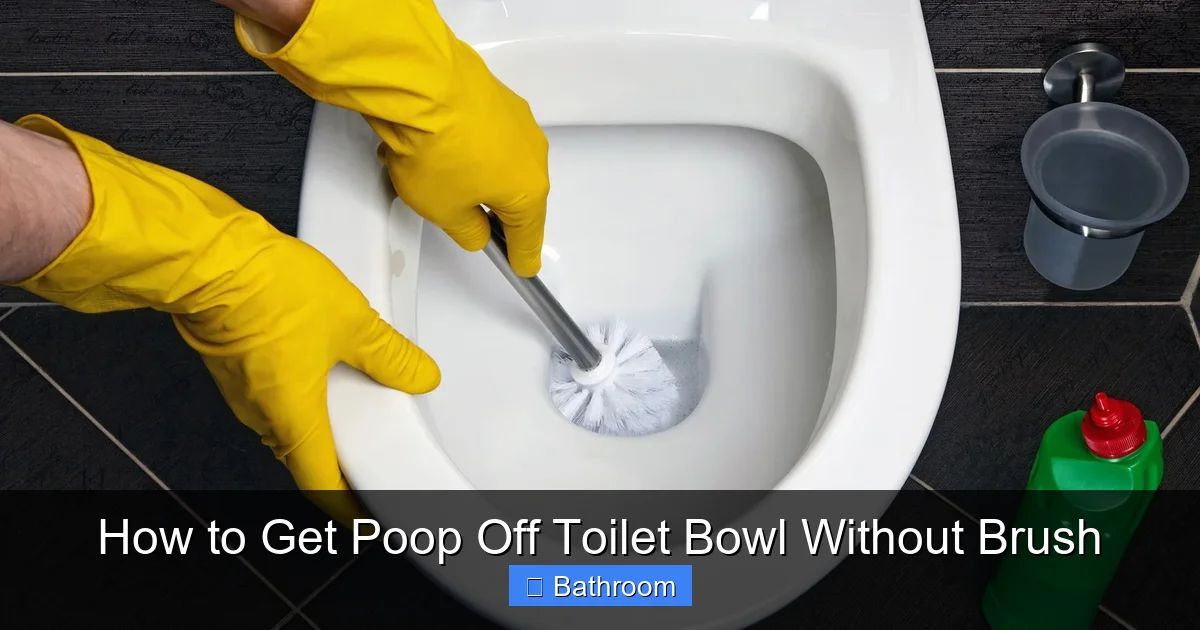 How to Get Poop Off Toilet Bowl Without Brush