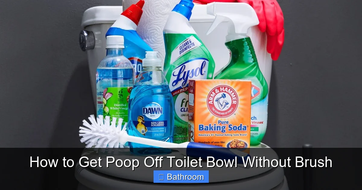 How to Get Poop Off Toilet Bowl Without Brush