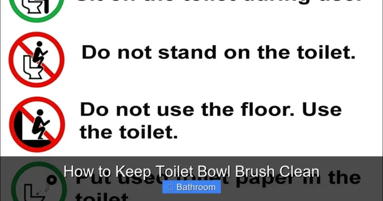 How to Keep Toilet Bowl Brush Clean