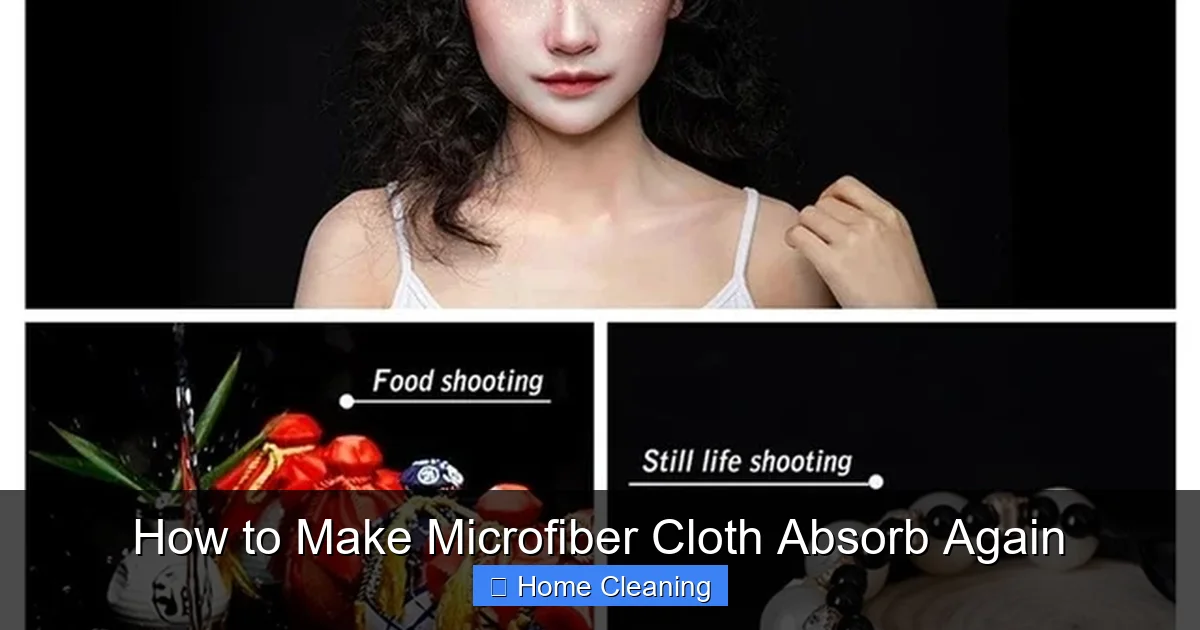 How to Make Microfiber Cloth Absorb Again