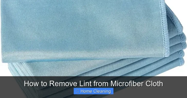 How to Remove Lint from Microfiber Cloth
