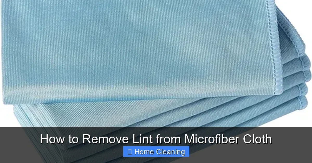 How to Remove Lint from Microfiber Cloth