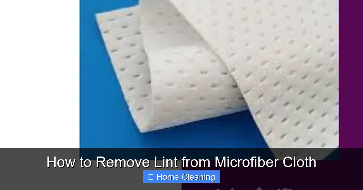 How to Remove Lint from Microfiber Cloth