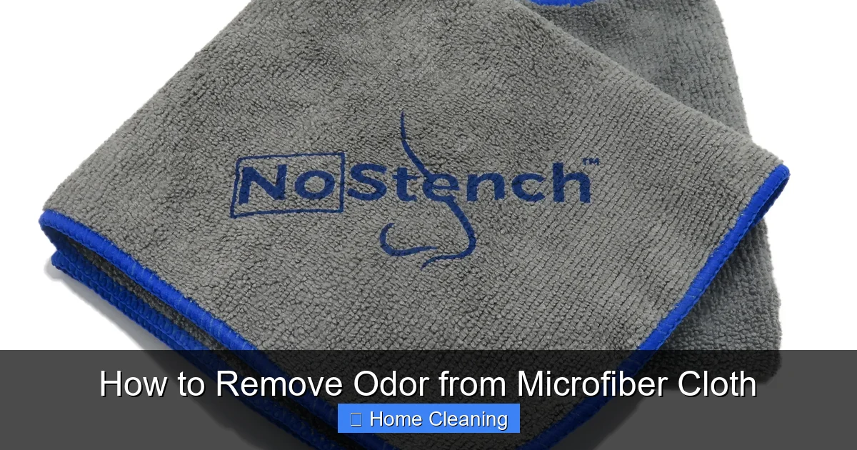 How to Remove Odor from Microfiber Cloth