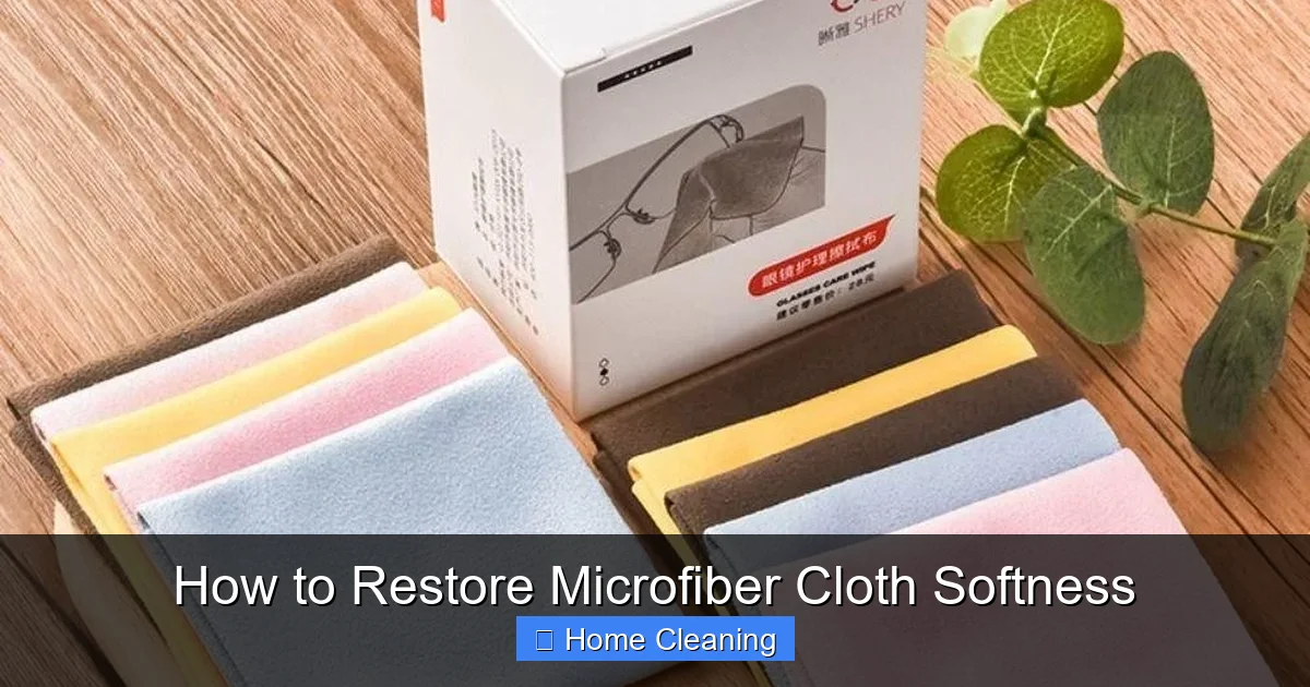 How to Restore Microfiber Cloth Softness