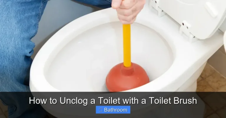 How to Unclog a Toilet with a Toilet Brush