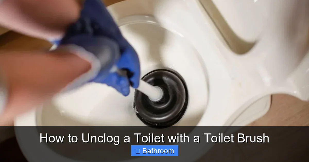 How to Unclog a Toilet with a Toilet Brush