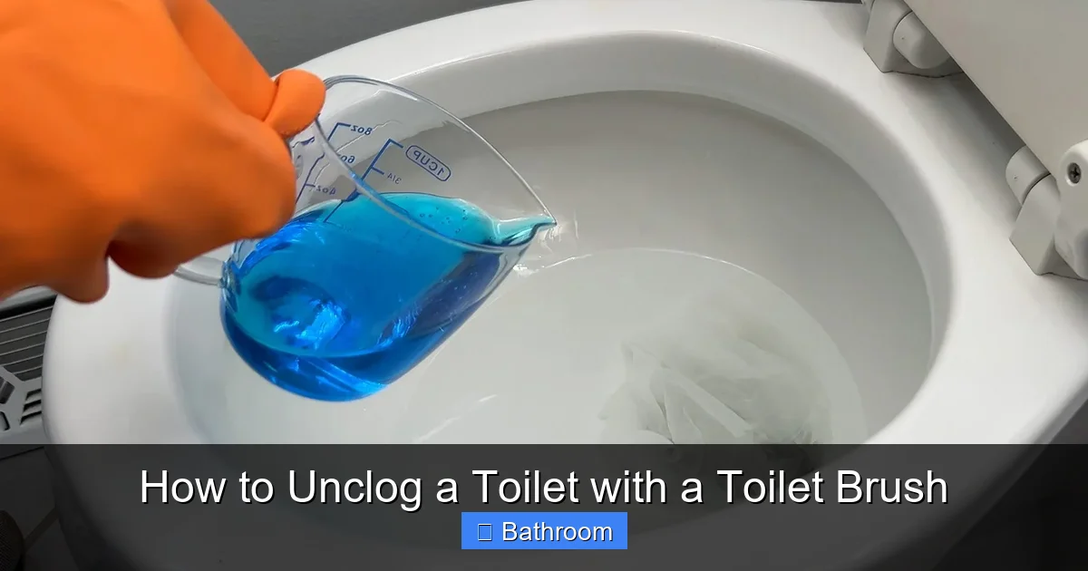 How to Unclog a Toilet with a Toilet Brush