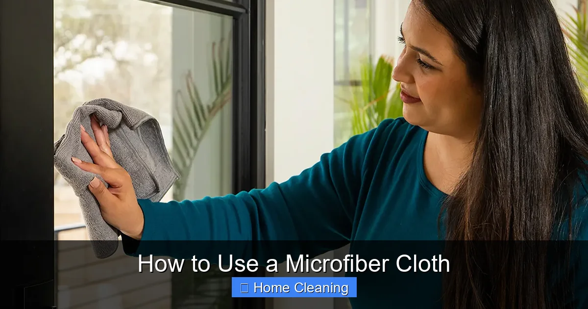 How to Use a Microfiber Cloth