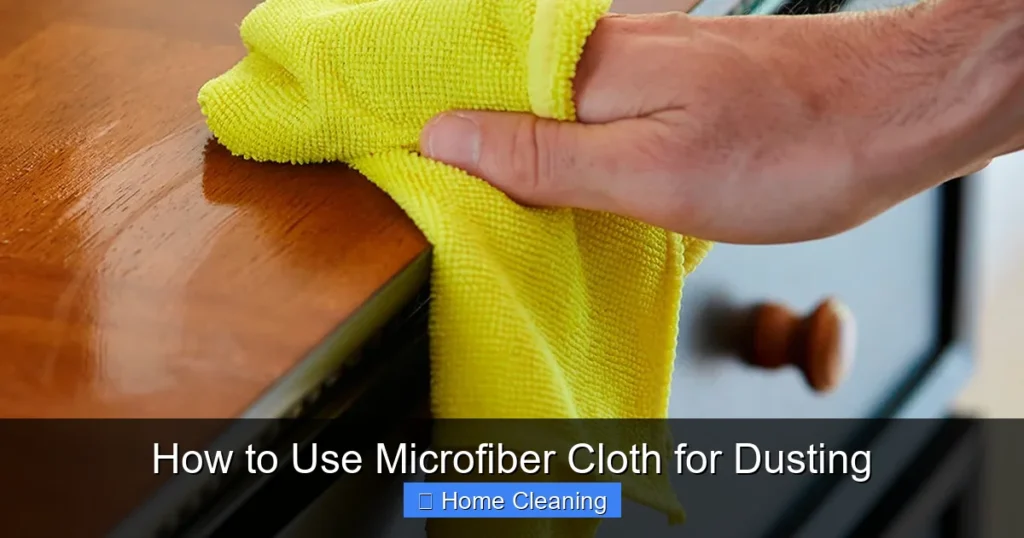 How to Use Microfiber Cloth for Dusting