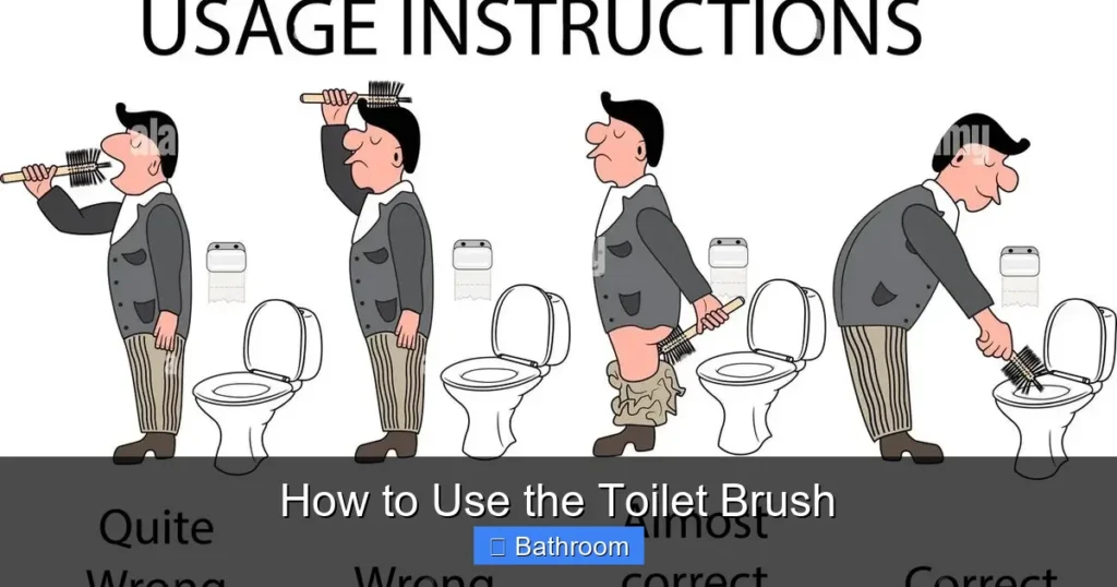 How to Use the Toilet Brush