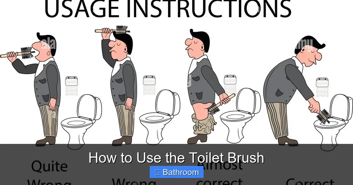 How to Use the Toilet Brush