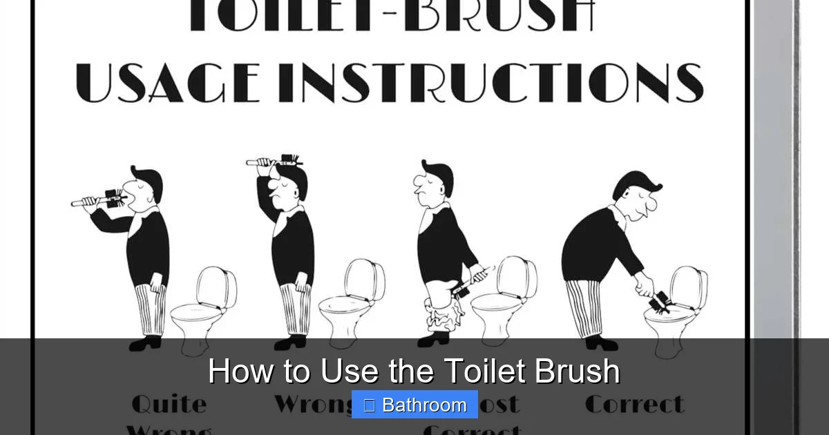 How to Use the Toilet Brush