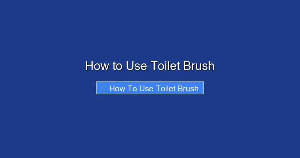 How to Use Toilet Brush