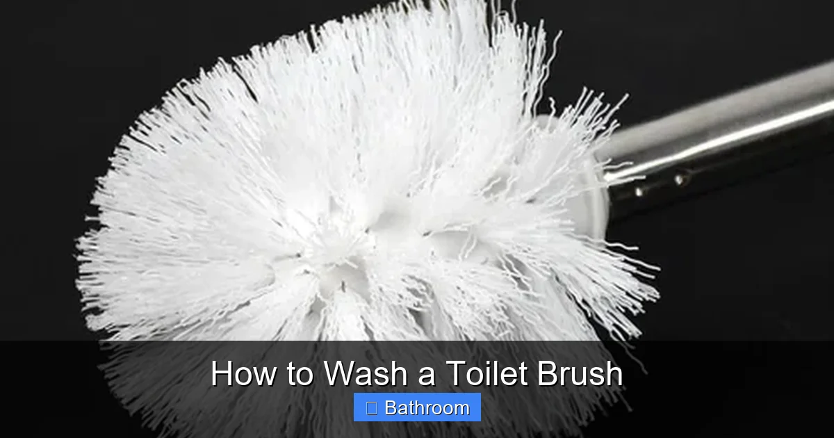 How to Wash a Toilet Brush
