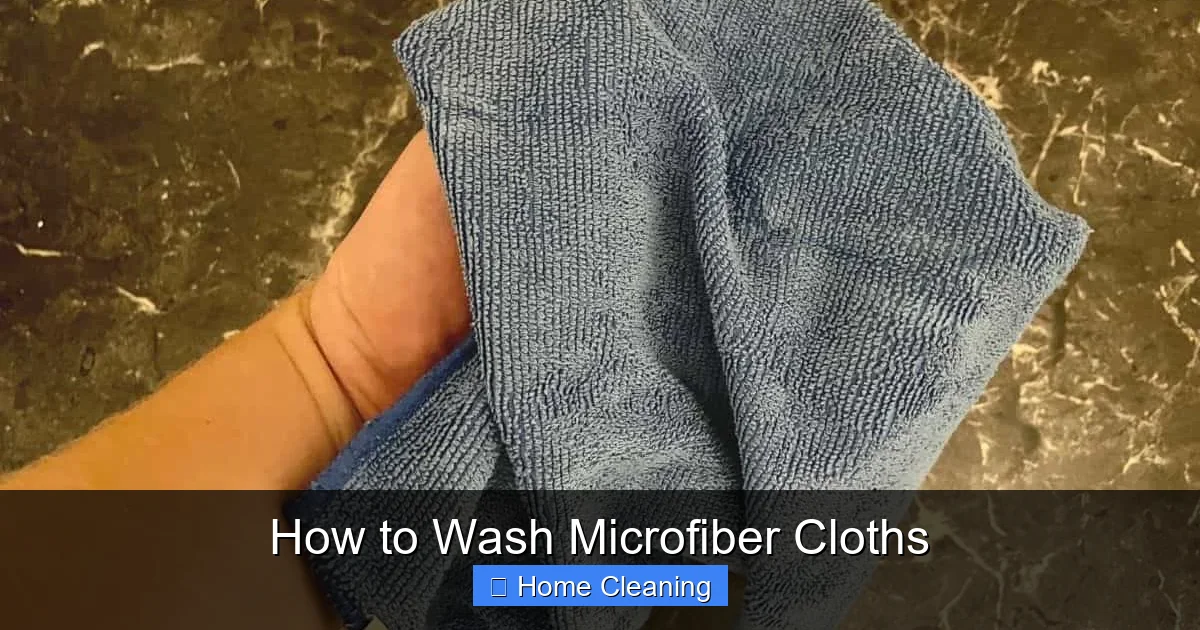 How to Wash Microfiber Cloths