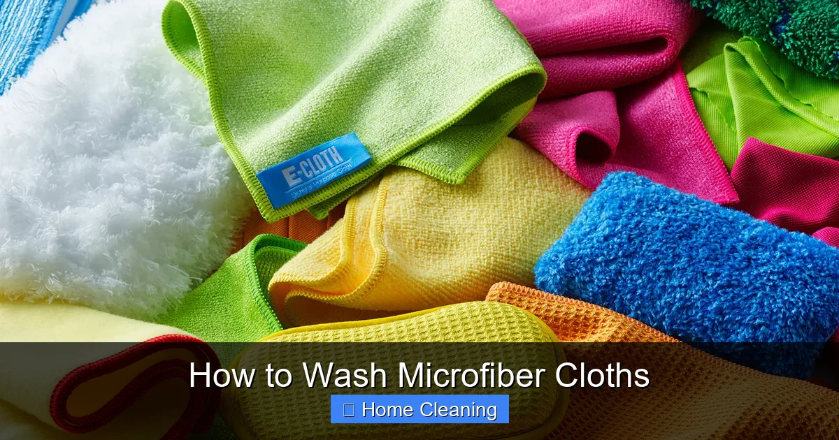 How to Wash Microfiber Cloths