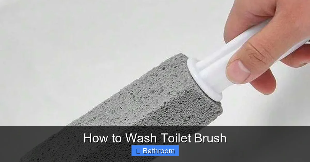 How to Wash Toilet Brush