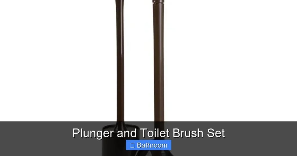 Plunger and Toilet Brush Set