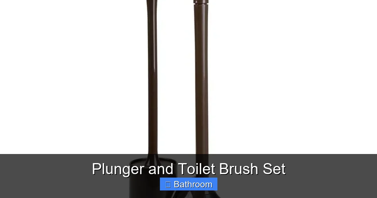 Plunger and Toilet Brush Set