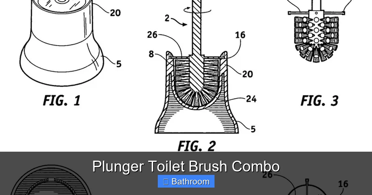 Plunger Toilet Brush Combo