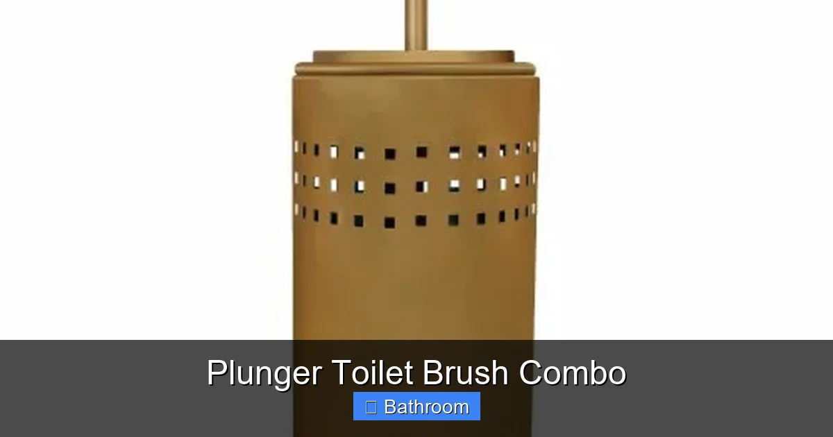 Plunger Toilet Brush Combo