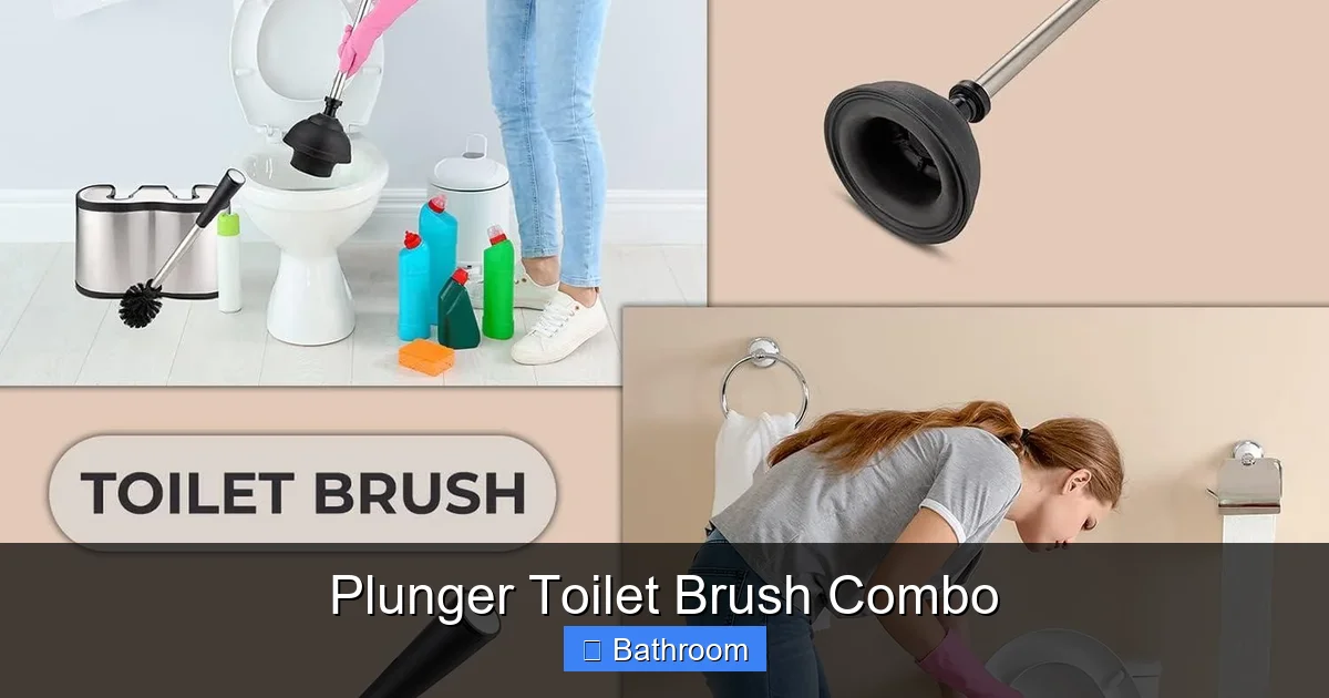 Plunger Toilet Brush Combo