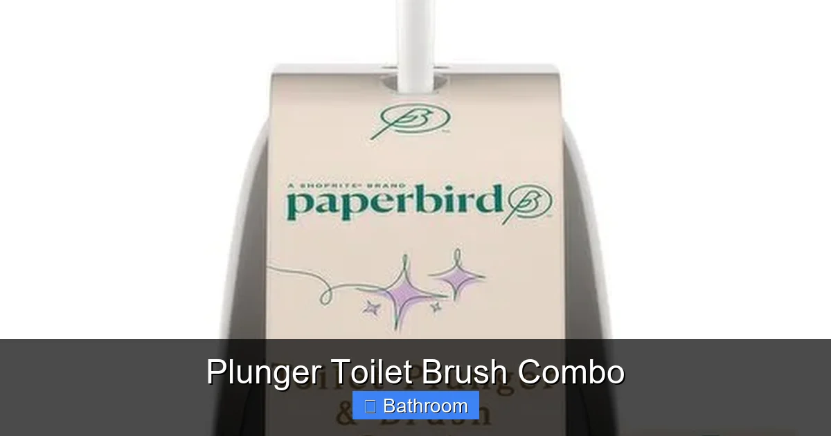 Plunger Toilet Brush Combo