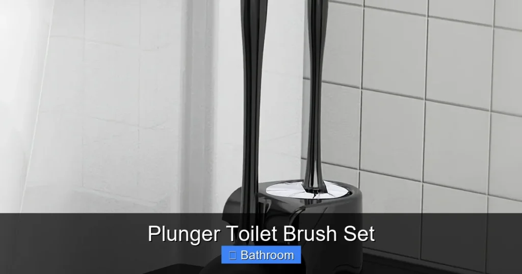 Plunger Toilet Brush Set
