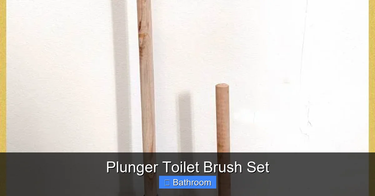 Plunger Toilet Brush Set