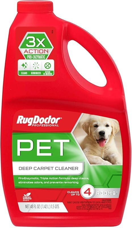 Rug Doctor Triple Action Pet Stain & Odor Carpet Cleaner Solution – 48