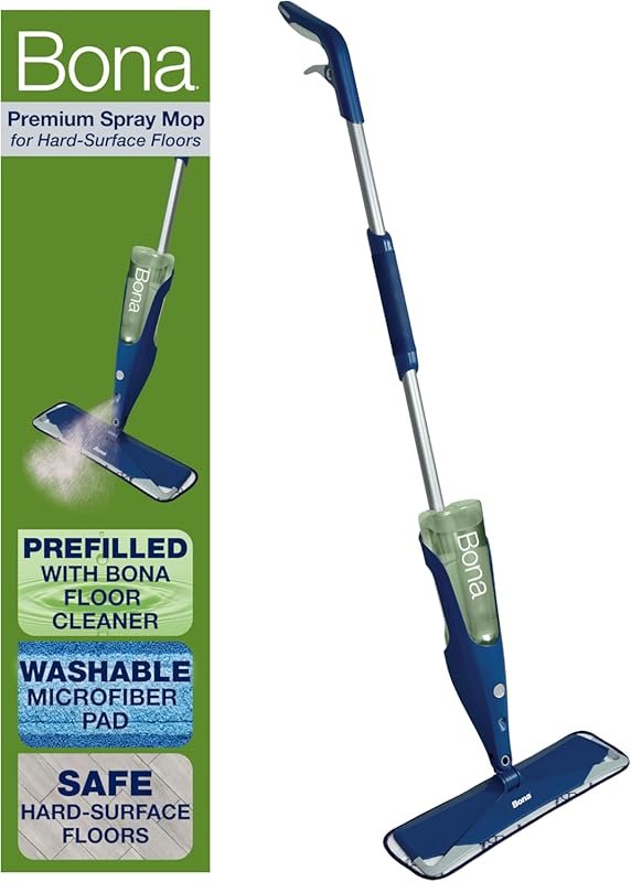 Bona Premium Motion Multi-Surface Spray Mop with Cleaning Solution and
