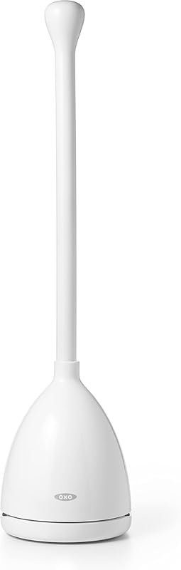 OXO Good Grips Toilet Plunger - Ergonomic Design, Durable Rubber Head,