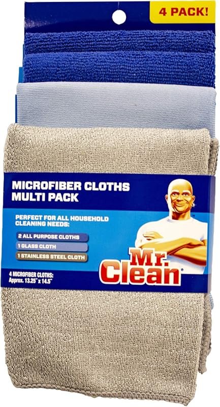 Mr. Clean Microfiber Cloths Multi-Pack 4 Pack