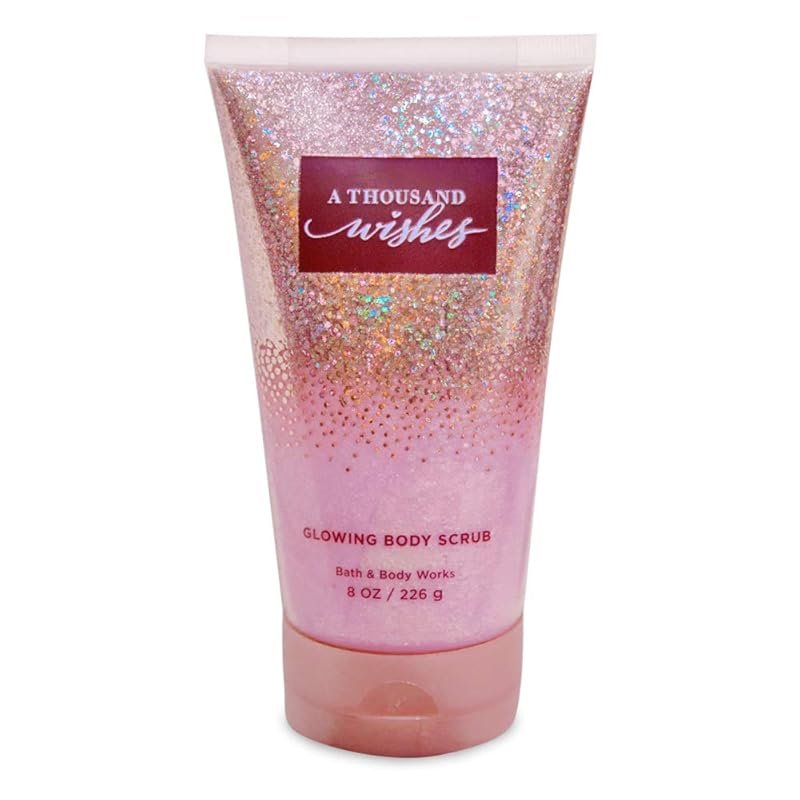 Bath & Body Works A Thousand Wishes Glowing Body Scrub – 8 oz Exfoliat